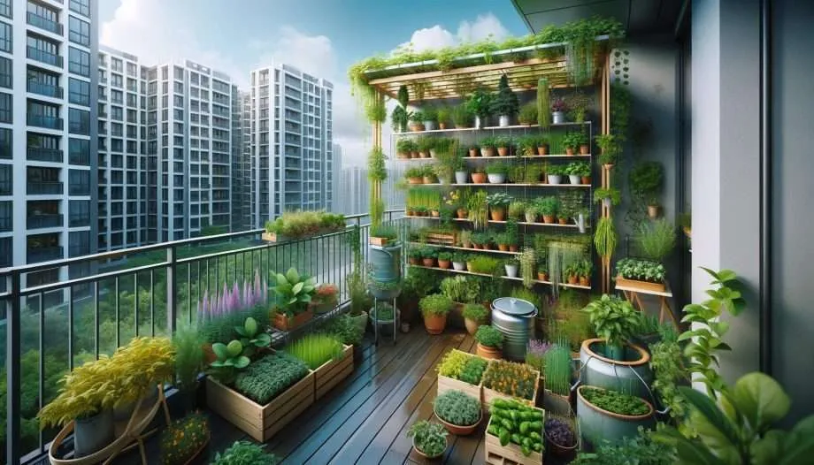 Maximizing Garden Space On An Urban Balcony