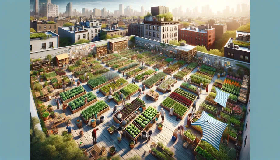 A Rooftop Community Garden