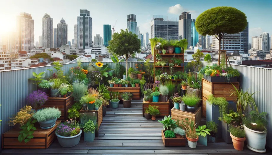 Rooftop Gardening Containers