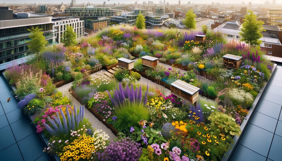 What Is a Rooftop Garden? Here is a Pollinator-Friendly Rooftop Garden