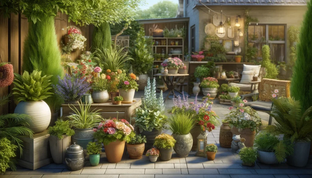 Backyard Container Garden