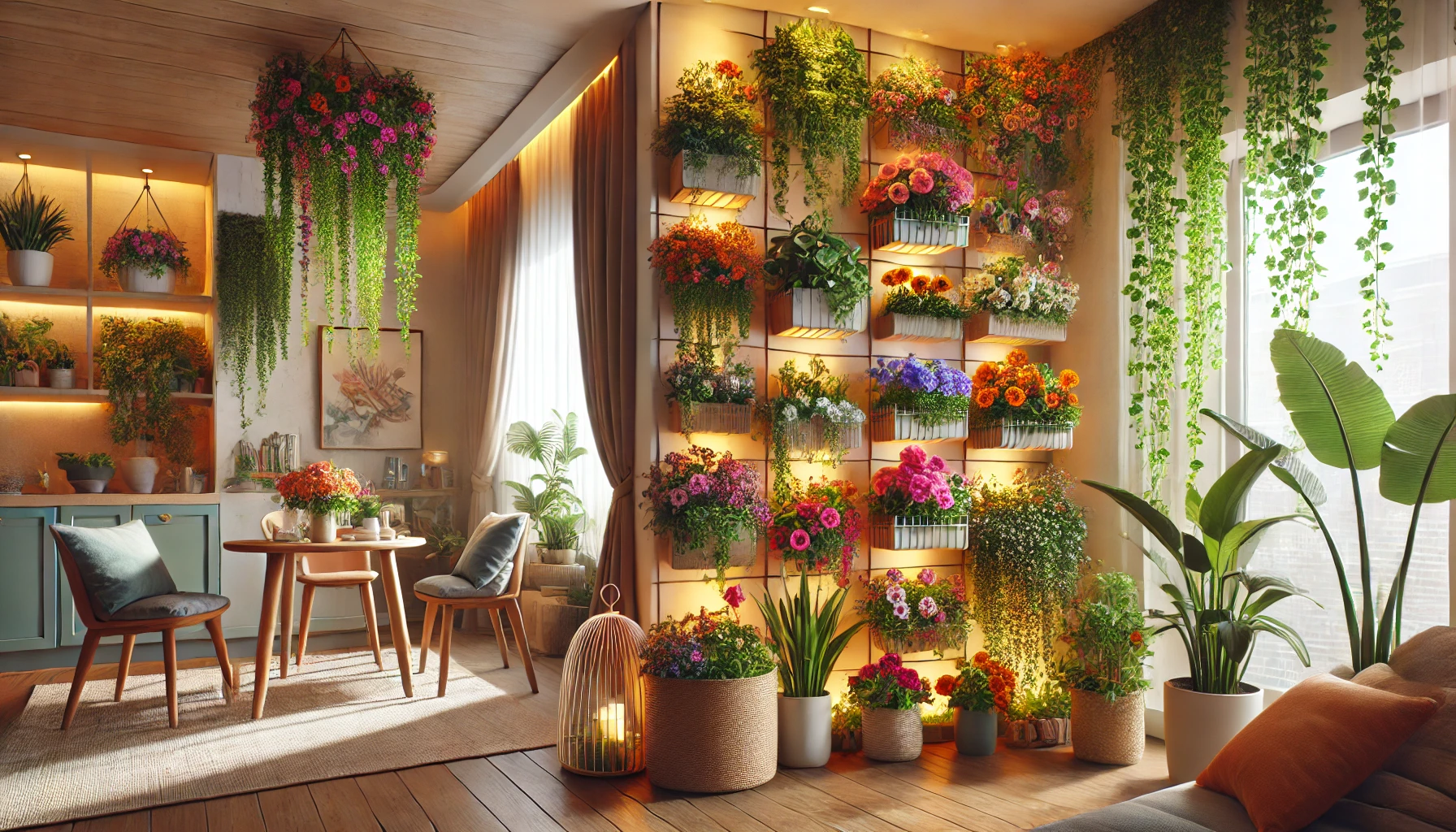 Creating a Vertical Flower Garden Indoors