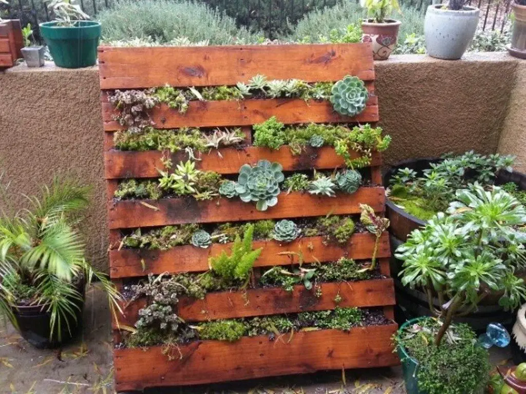 DIY Pallet Vertical Garden